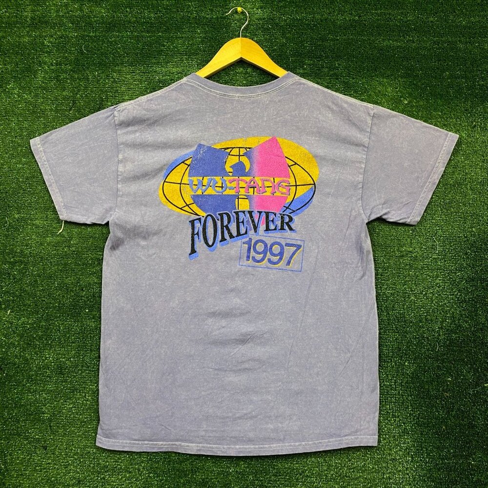 Wu-Tang Clan Forever 1997 Mineral Wash Hip-Hop T-Shirt Size Large